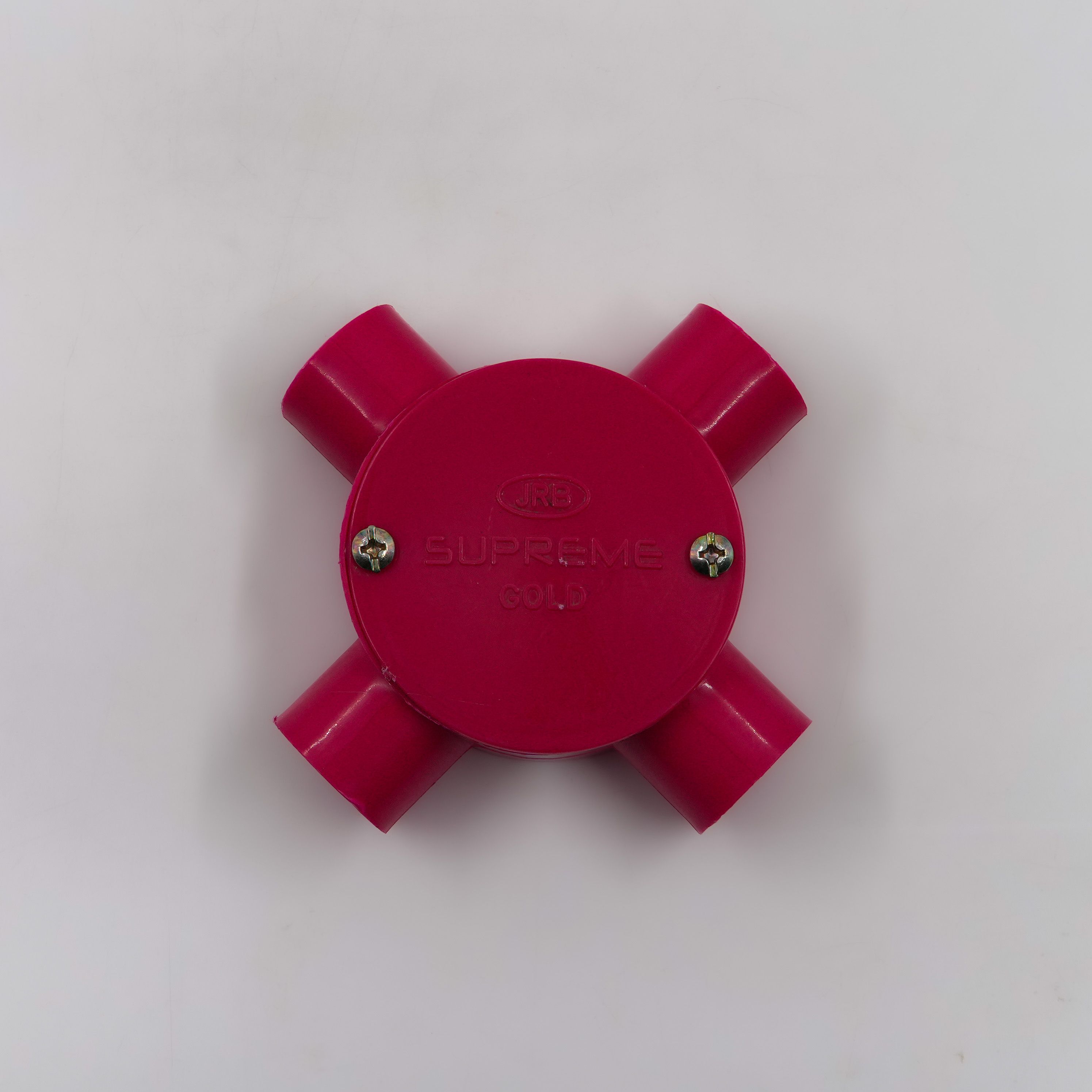 19Mm Conduit Junction Box 4 Way (Red)